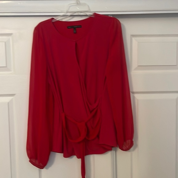 White House Black Market red blouse. - Picture 1 of 4